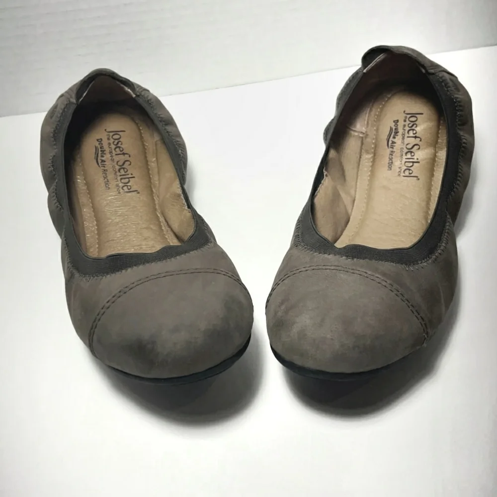 Josef seibel's - brown nubuck ballet flats